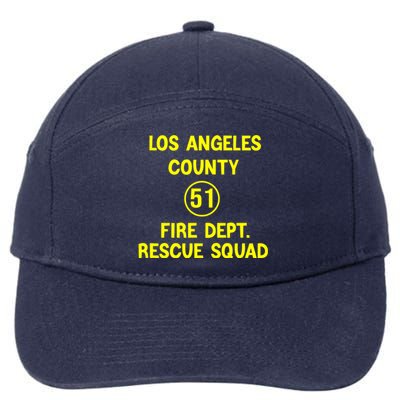 Truck Side 51 Emergency Squad Logo Essential 7-Panel Snapback Hat