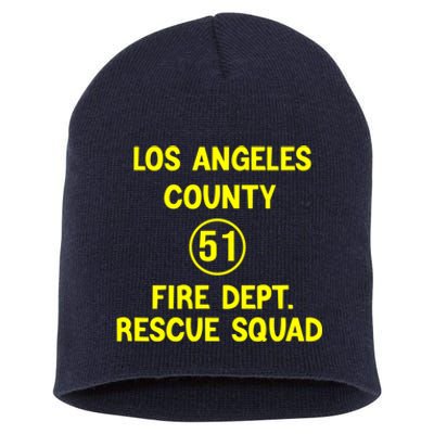 Truck Side 51 Emergency Squad Logo Essential Short Acrylic Beanie