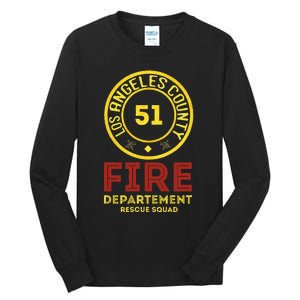 Truck Side 51 Emergency Squad Tall Long Sleeve T-Shirt