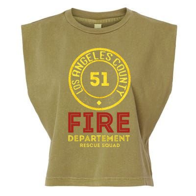 Truck Side 51 Emergency Squad Garment-Dyed Women's Muscle Tee