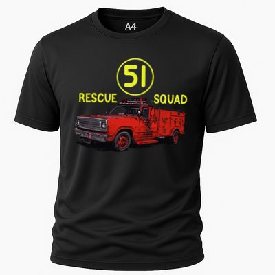 Truck Side 51 Emergency Squad Logo Essential Performance Shirt
