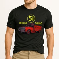 Truck Side 51 Emergency Squad Logo Essential Cooling Performance Crew T-Shirt