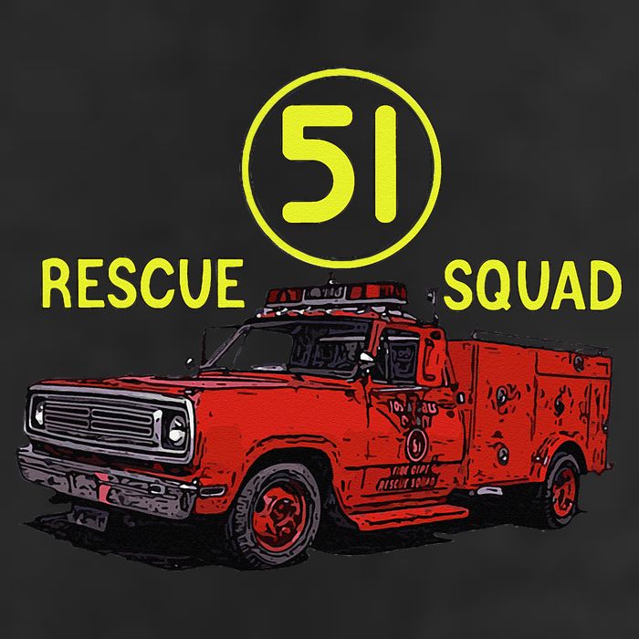 Truck Side 51 Emergency Squad Logo Essential Adult Drive Performance Visor