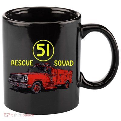 Truck Side 51 Emergency Squad Logo Essential 11oz C Handle Ceramic Mug
