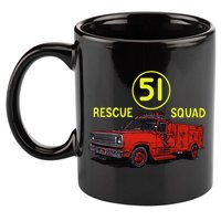Truck Side 51 Emergency Squad Logo Essential 11oz C Handle Ceramic Mug