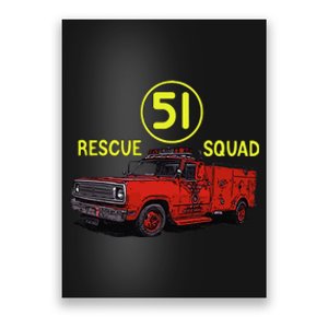 Truck Side 51 Emergency Squad Logo Essential Poster