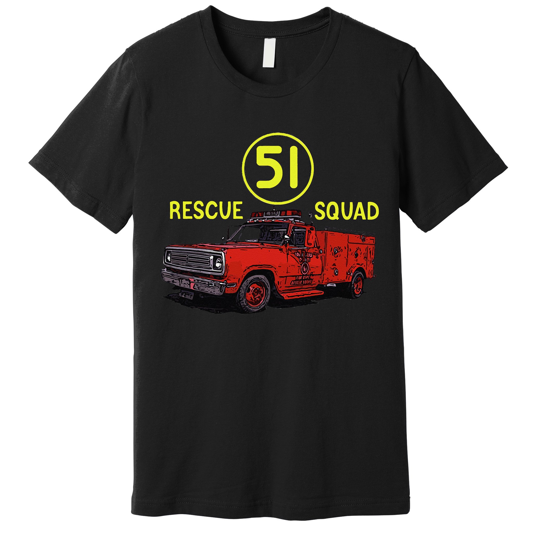Truck Side 51 Emergency Squad Logo Essential Premium T-Shirt