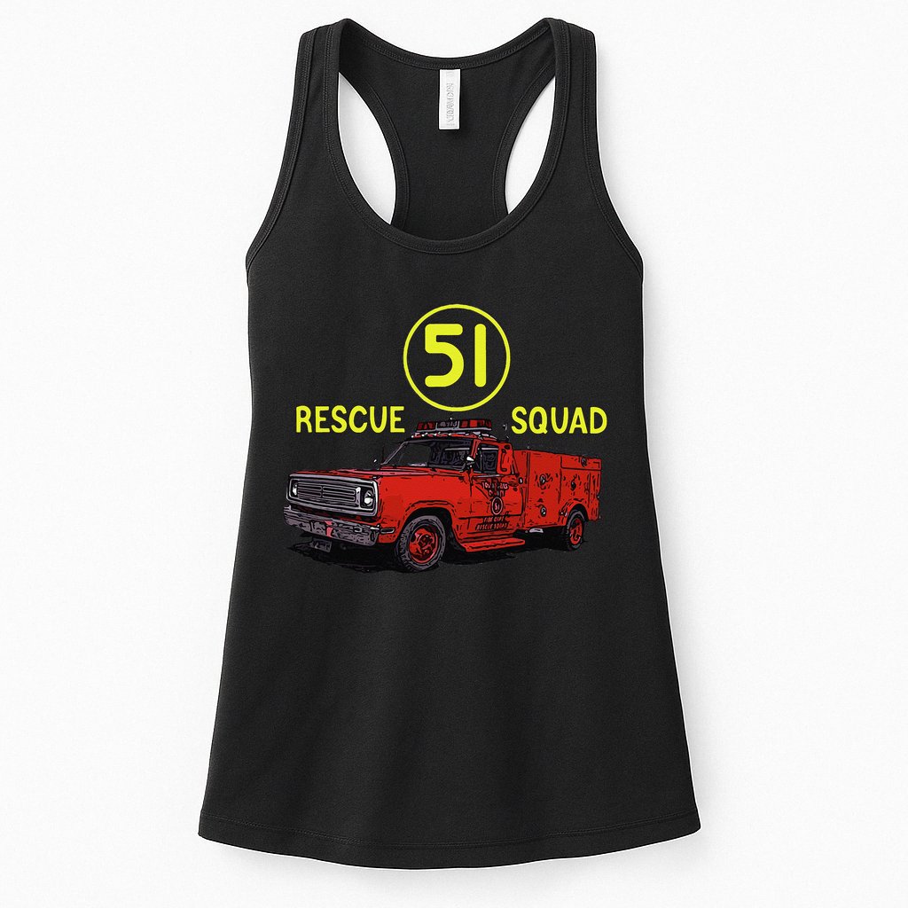 Truck Side 51 Emergency Squad Logo Essential Womens Tank Top