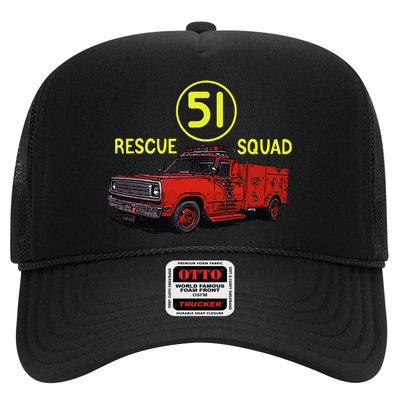 Truck Side 51 Emergency Squad Logo Essential Trucker Hat