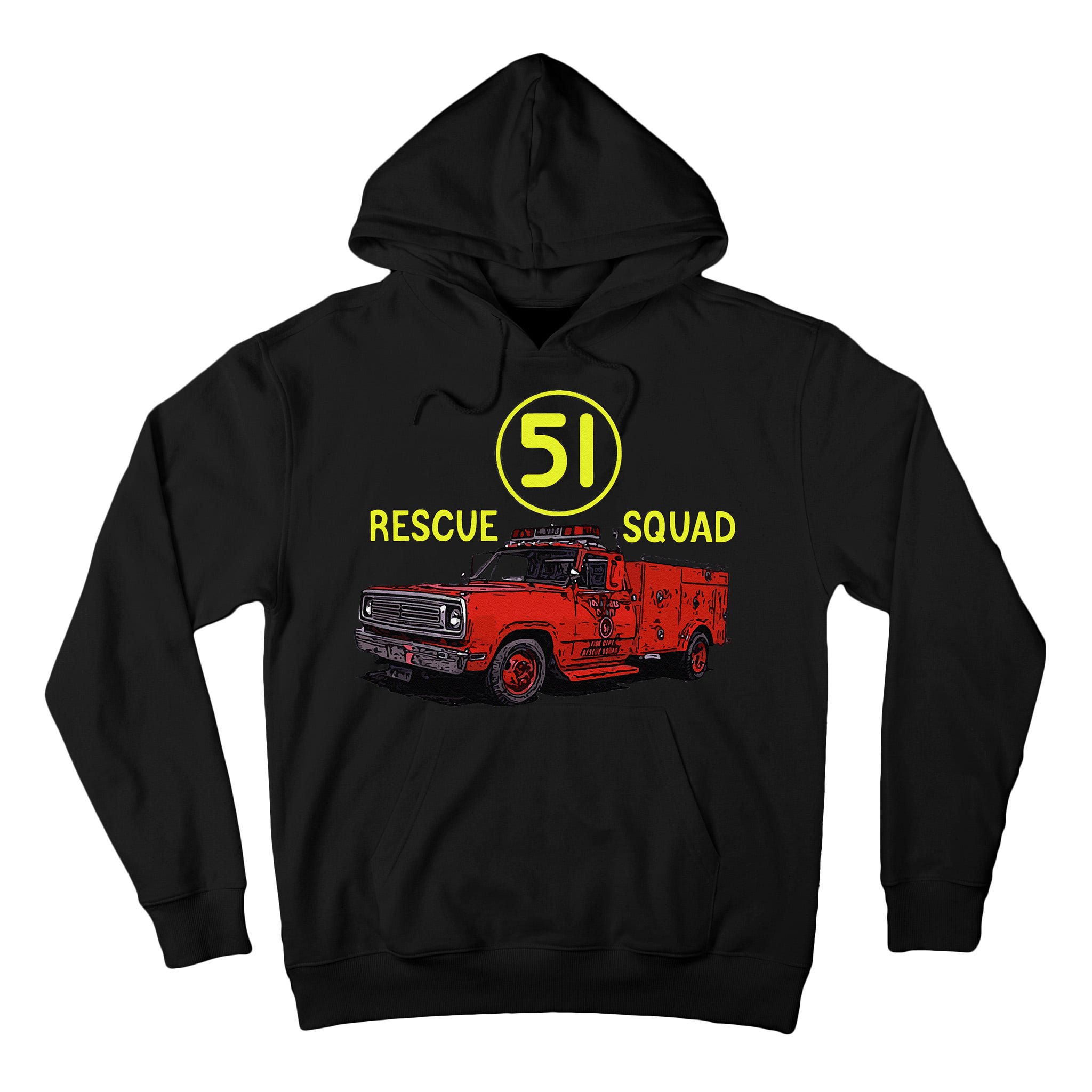 Truck Side 51 Emergency Squad Logo Essential Tall Hoodie