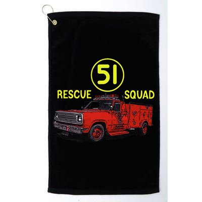 Truck Side 51 Emergency Squad Logo Essential Golf Towel