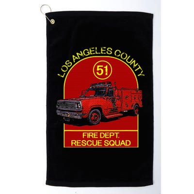 Truck Side 51 Emergency Squad Logo Essential Platinum Collection Golf Towel