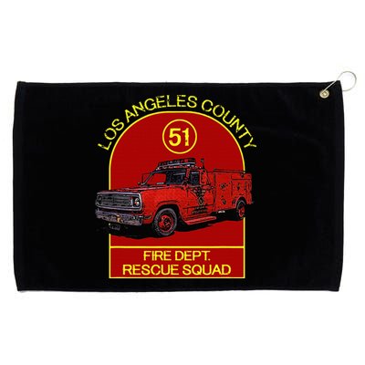 Truck Side 51 Emergency Squad Logo Essential Grommeted Golf Towel