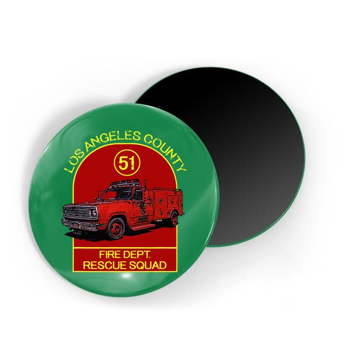 Truck Side 51 Emergency Squad Logo Essential Magnet