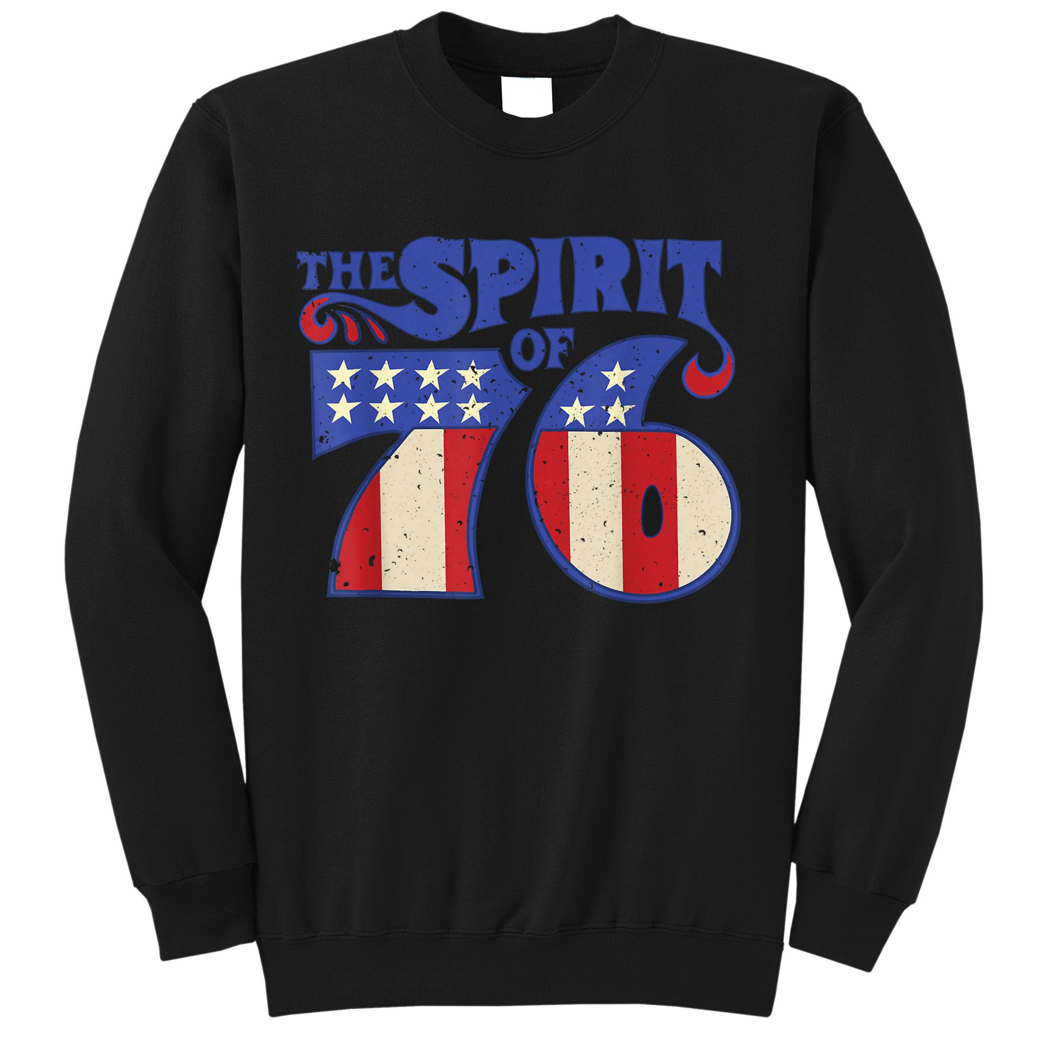 The Spirit 76 Vintage Retro 4th Of July Independence Day Sweatshirt