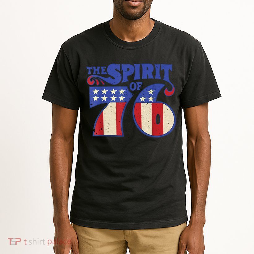 The Spirit 76 Vintage Retro 4th Of July Independence Day Tall T-Shirt