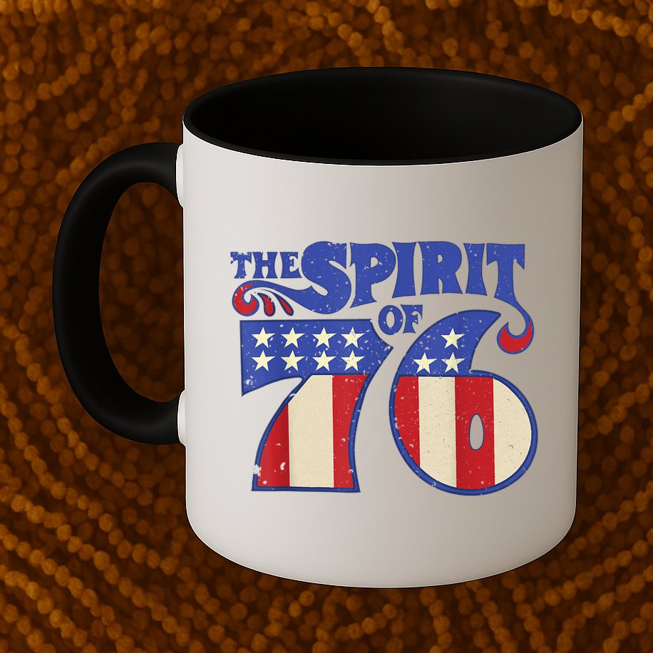 The Spirit 76 Vintage Retro 4th Of July Independence Day Mug