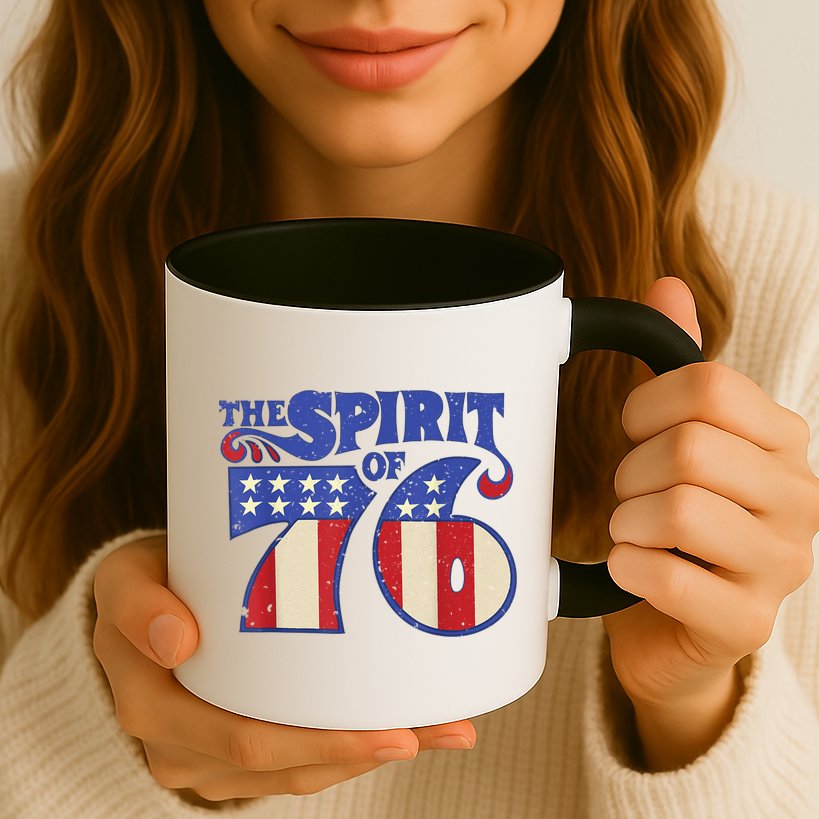 The Spirit 76 Vintage Retro 4th Of July Independence Day Mug