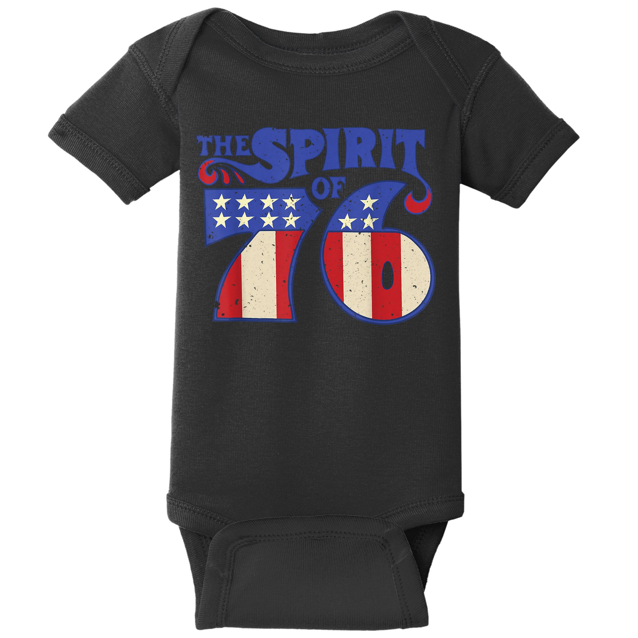 The Spirit 76 Vintage Retro 4th Of July Independence Day Baby Bodysuit