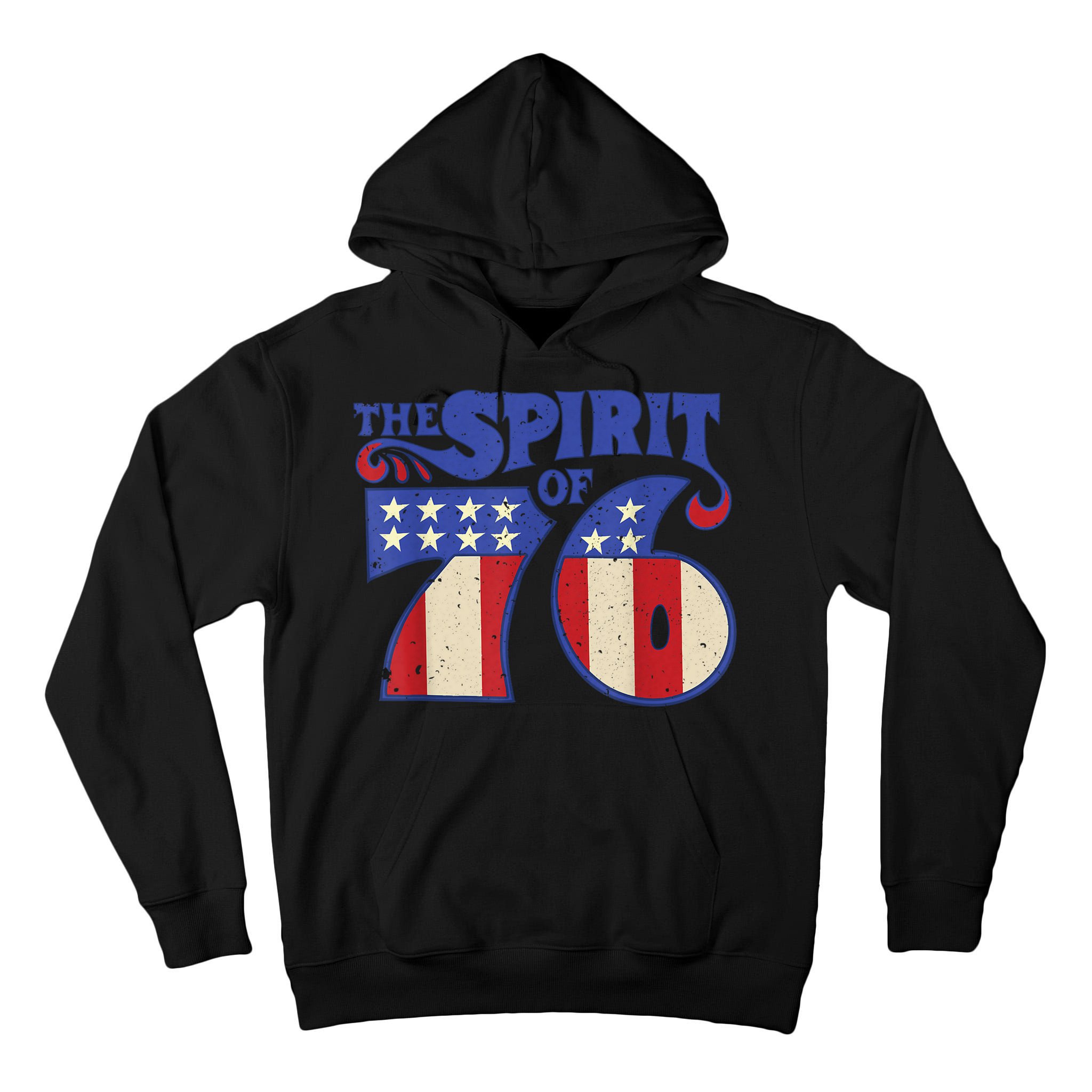 The Spirit 76 Vintage Retro 4th Of July Independence Day Tall Hoodie