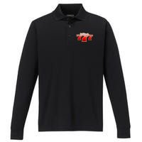 Triple Seven 777 Performance Long Sleeve Polo