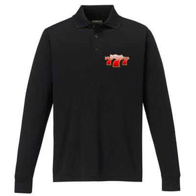 Triple Seven 777 Performance Long Sleeve Polo