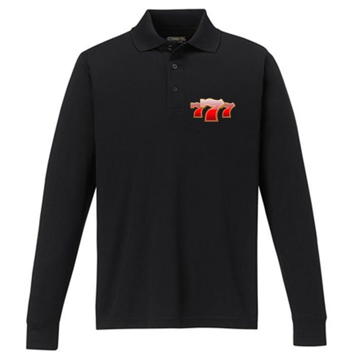 Triple Seven 777 Performance Long Sleeve Polo