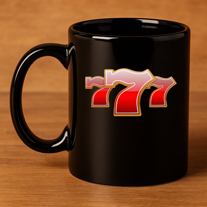 Triple Seven 777 11oz C Handle Ceramic Mug