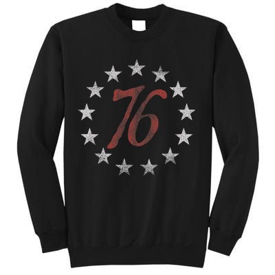 The Spirit 76 Vintage Retro 4th Of July Independence Day Sweatshirt