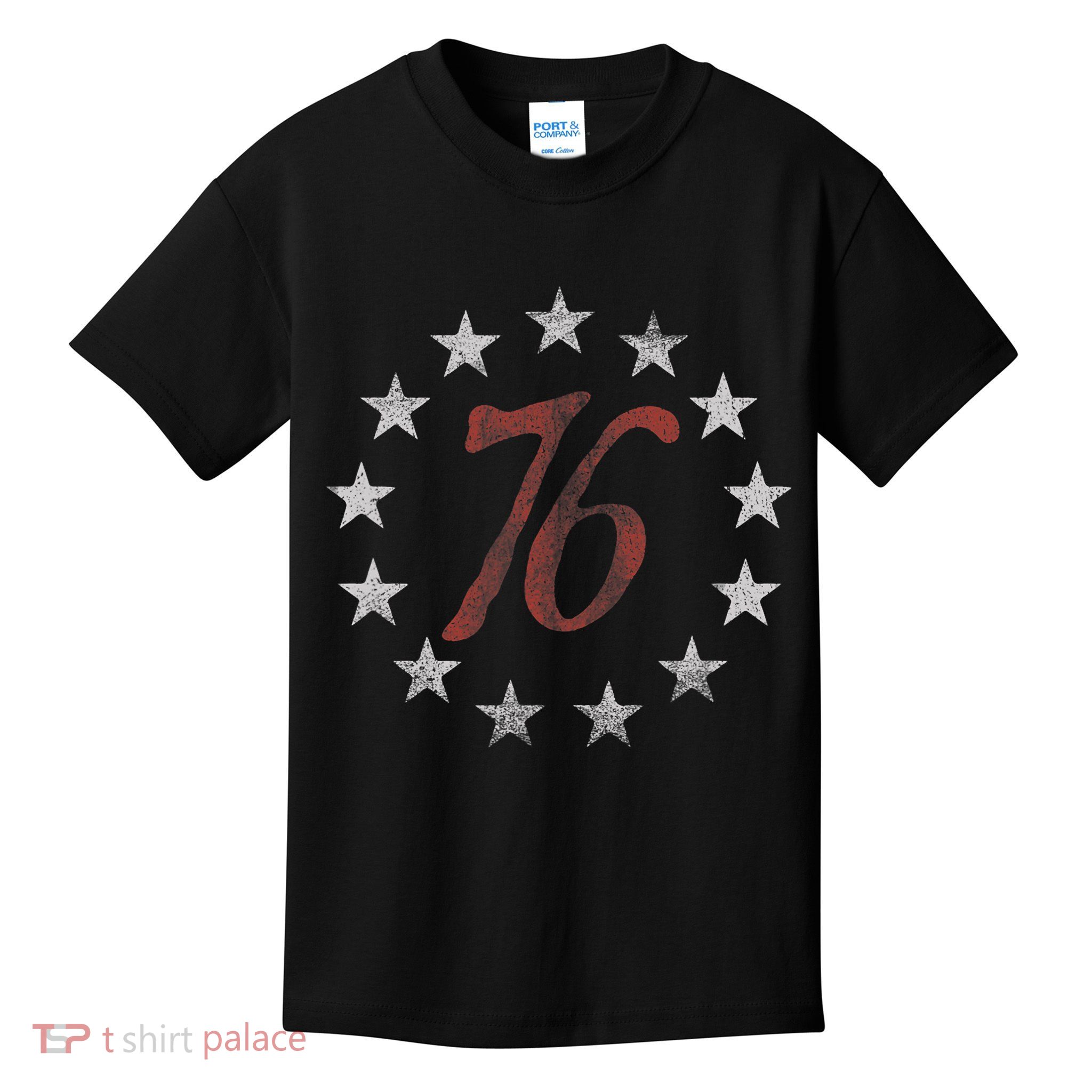 The Spirit 76 Vintage Retro 4th Of July Independence Day Kids T-Shirt