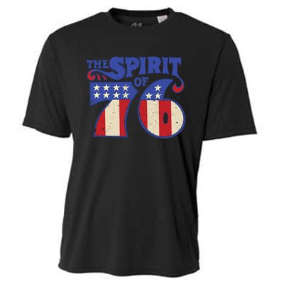 The Spirit 76 Vintage Retro 4th Of July Independence Day Cooling Performance Crew T-Shirt