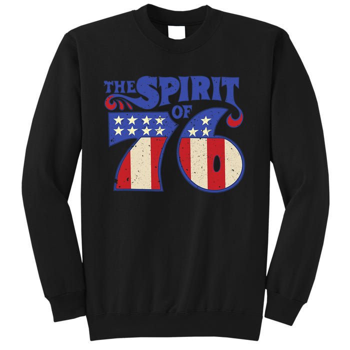 The Spirit 76 Vintage Retro 4th Of July Independence Day Sweatshirt