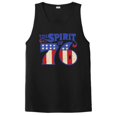 The Spirit 76 Vintage Retro 4th Of July Independence Day PosiCharge Competitor Tank