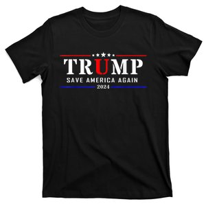 Trump Save America Again 2024 Trump President Election T-Shirt