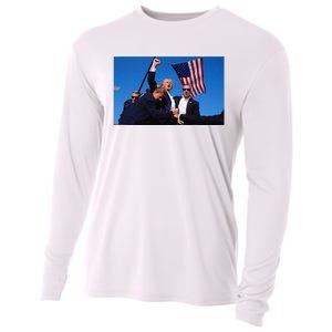 Trump Shooting Assassination Attempt Survival Cooling Performance Long Sleeve Crew