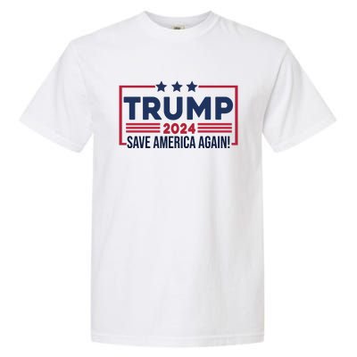 Trump Save America Again 2024 Garment-Dyed Heavyweight T-Shirt