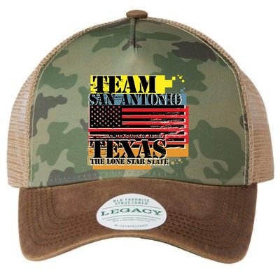 Team San Antonio Texas Grunge Legacy Tie Dye Trucker Hat