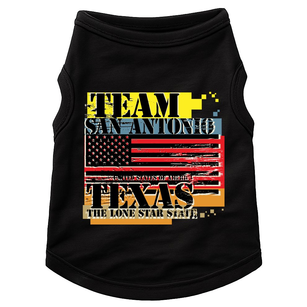 Team San Antonio Texas Grunge Doggie Tank