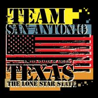 Team San Antonio Texas Grunge Drawstring Bag