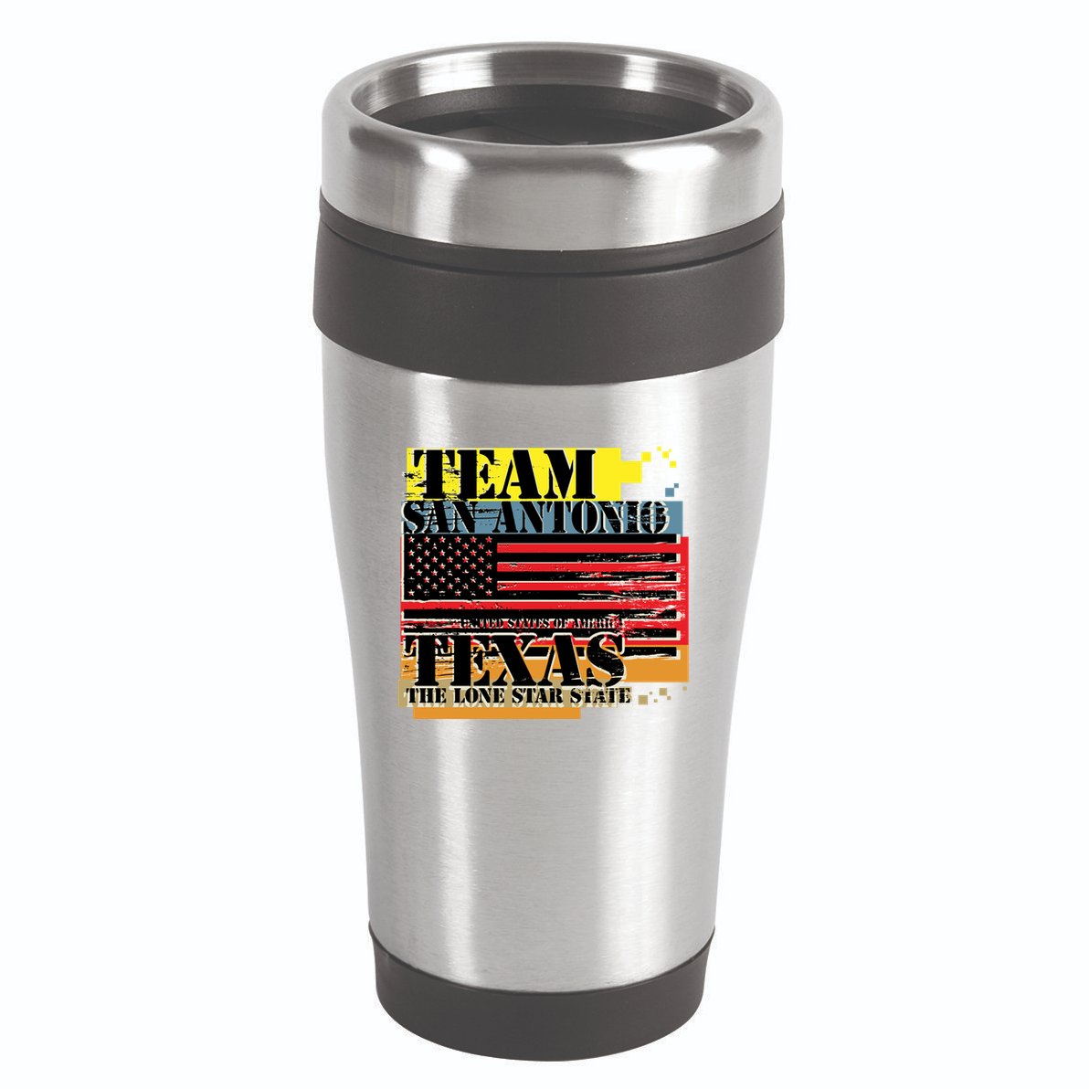 Team San Antonio Texas Grunge 16oz Travel Tumbler