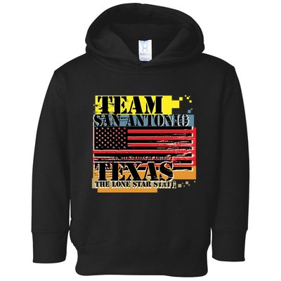 Team San Antonio Texas Grunge Toddler Hoodie