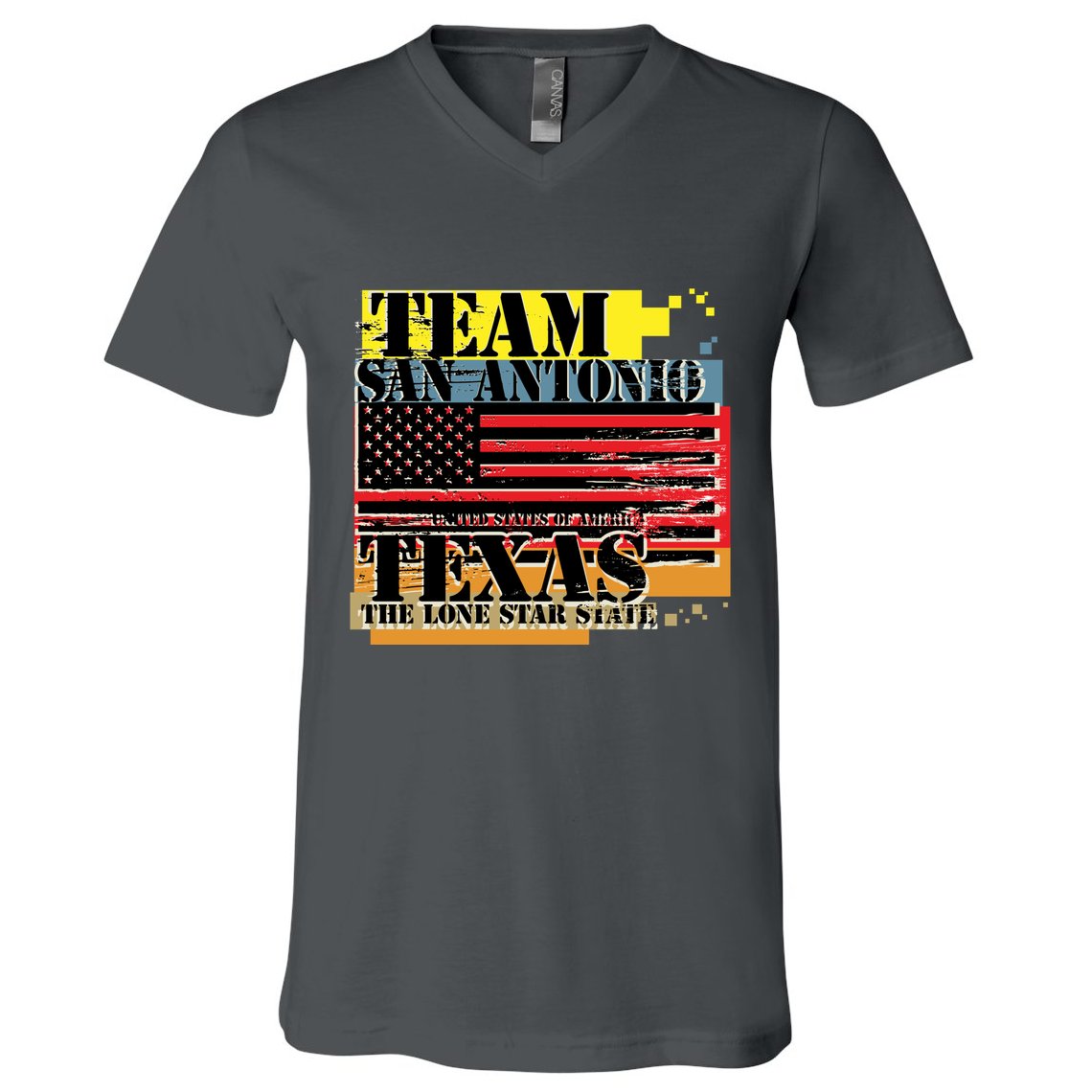 Team San Antonio Texas Grunge V-Neck T-Shirt