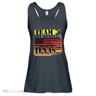 Team San Antonio Texas Grunge Ladies Essential Flowy Tank
