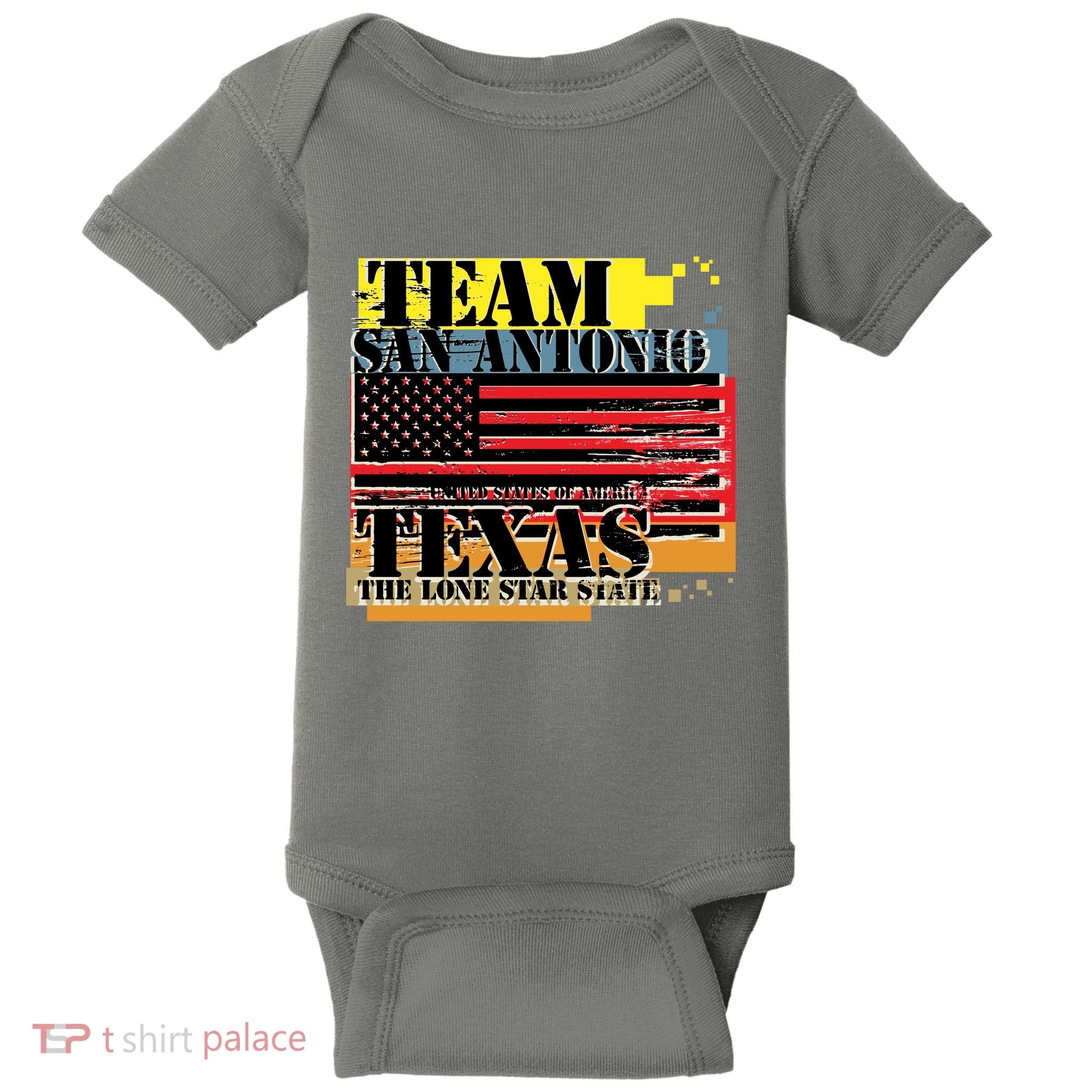 Team San Antonio Texas Grunge Baby Bodysuit