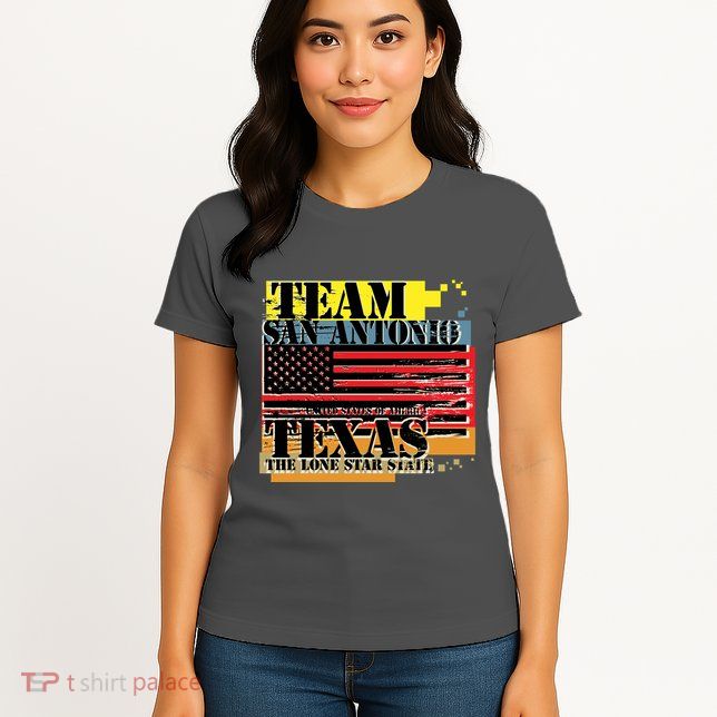 Team San Antonio Texas Grunge Womens T-Shirt