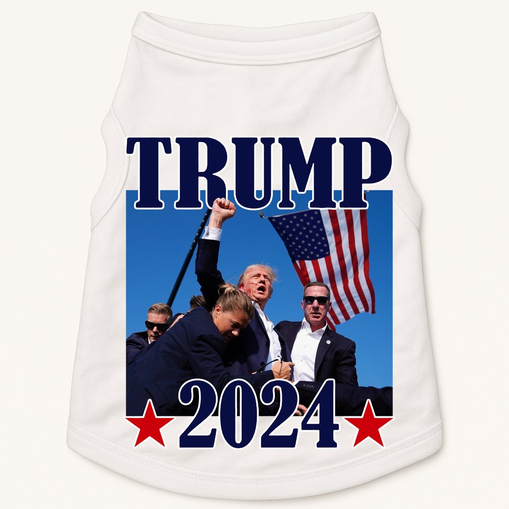 Trump Shot Assassination Attempt 2024 Fight Fight Fight Doggie Tank