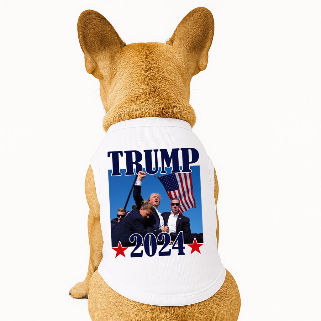 Trump Shot Assassination Attempt 2024 Fight Fight Fight Doggie Tank