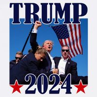 Trump Shot Assassination Attempt 2024 Fight Fight Fight Doggie Tank