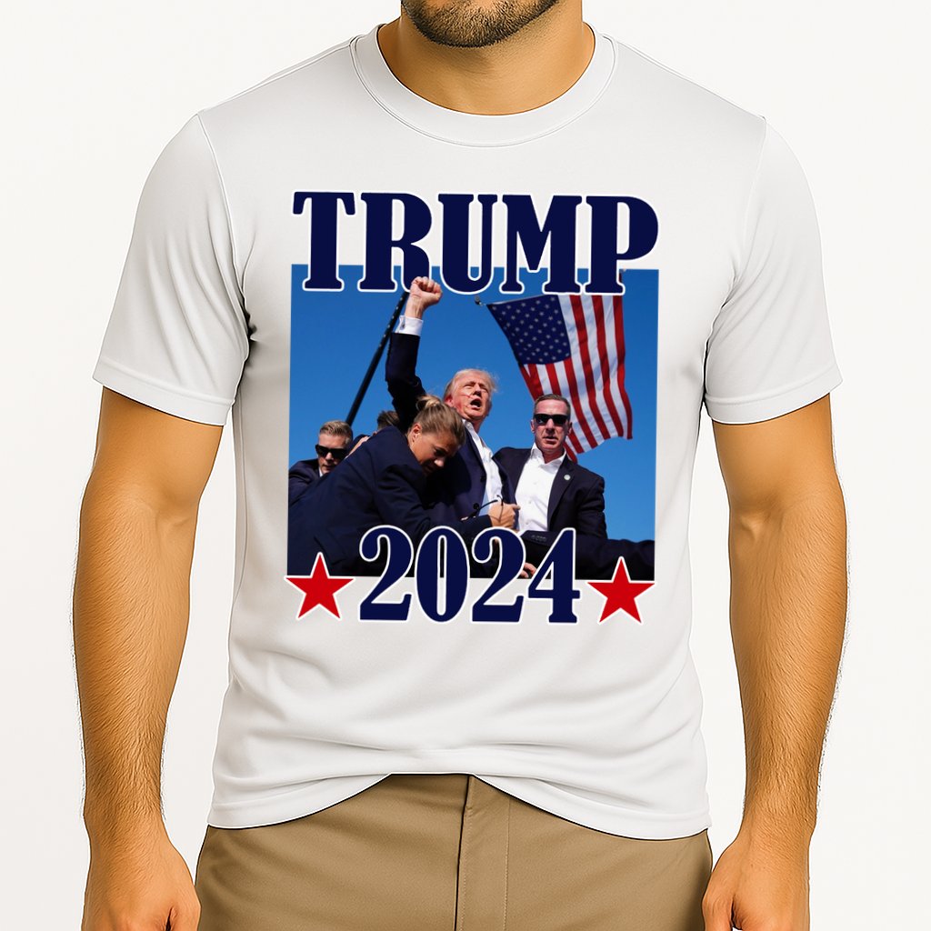 Trump Shot Assassination Attempt 2024 Fight Fight Fight Cooling Performance Crew T-Shirt