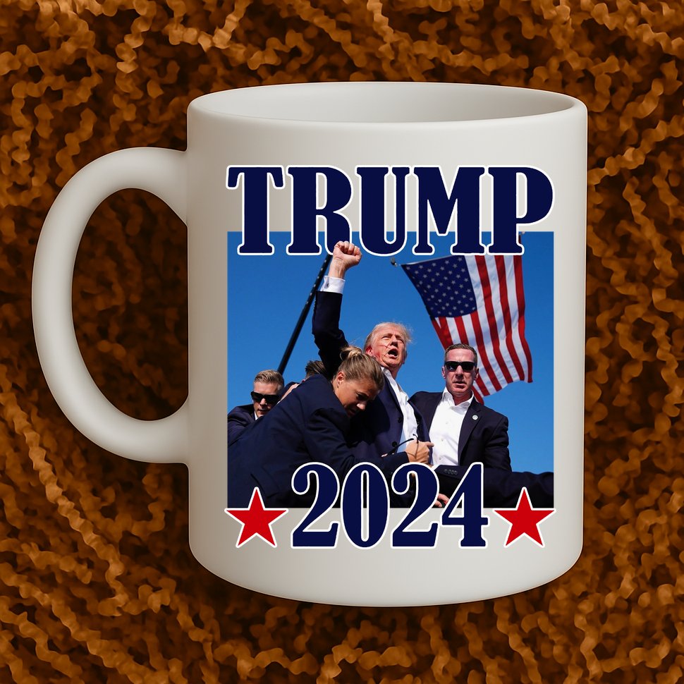 Trump Shot Assassination Attempt 2024 Fight Fight Fight Mug